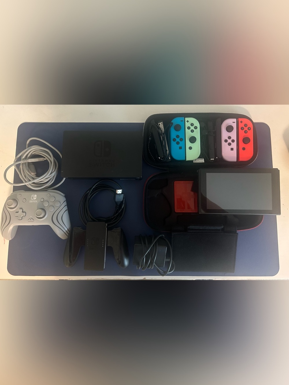 Nintendo Switch Bundle – 4 Joy-Cons, Pro Controller, Dock, Case & Accessories